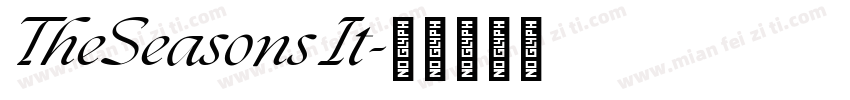 TheSeasons It字体转换